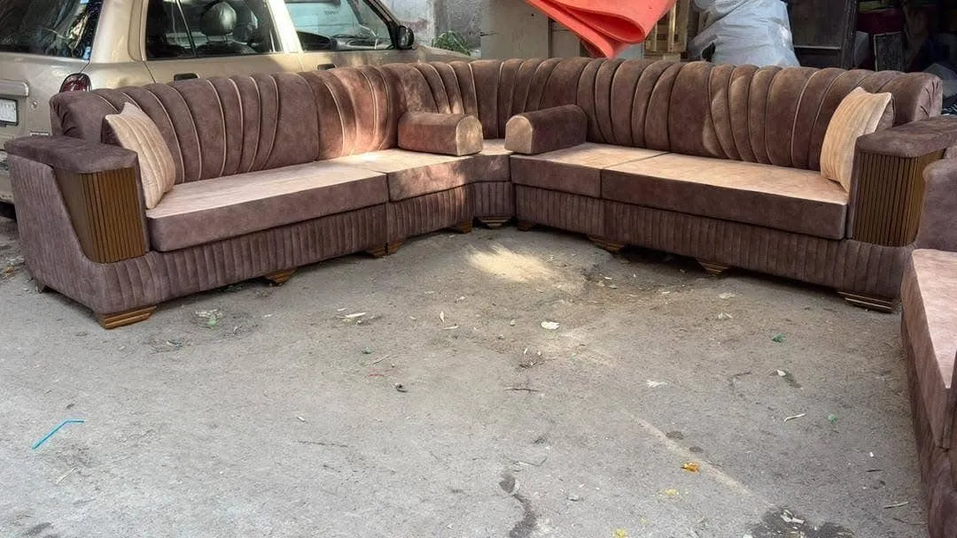 طقم زاوية خشب