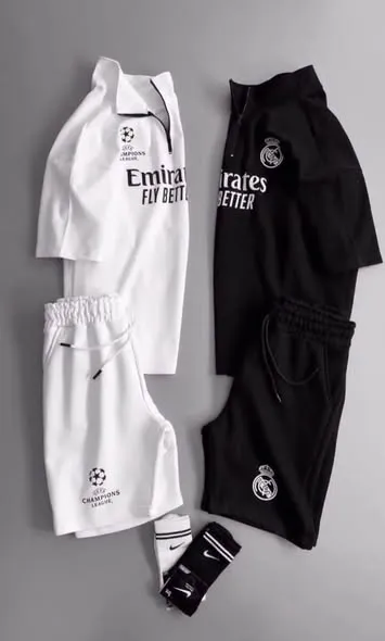 طقم ريال مدريد ابيض 2